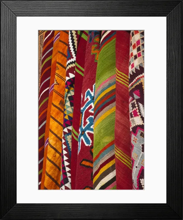 Framed Print : Tunisia, The Jerid Area, Tozeur, Berber carpets Framed Print : Tunisia, The Jerid Area, Tozeur, Berber carpets