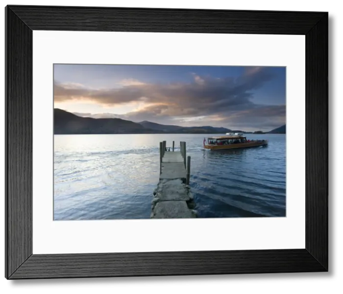 Framed Print : Ferry boat, Barrow Bay, Derwent Water, Lake District, Cumbria, England Framed Print : Ferry boat, Barrow Bay, Derwent Water, Lake District, Cumbria, England