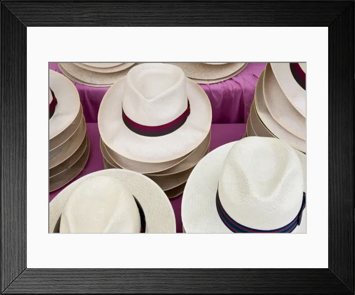 Framed Print : Panama hats, Henley Royal Reggata, Henley On Thames, Oxfordshire Framed Print : Panama hats, Henley Royal Reggata, Henley On Thames, Oxfordshire