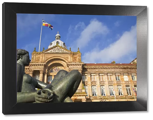 England, West Midlands, Birmingham, Victoria Square, Council House and Statue known