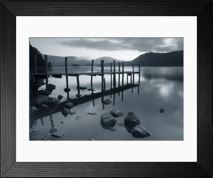 Framed Print : Pier, Derwent Water, Lake District, Cumbria, England Framed Print : Pier, Derwent Water, Lake District, Cumbria, England