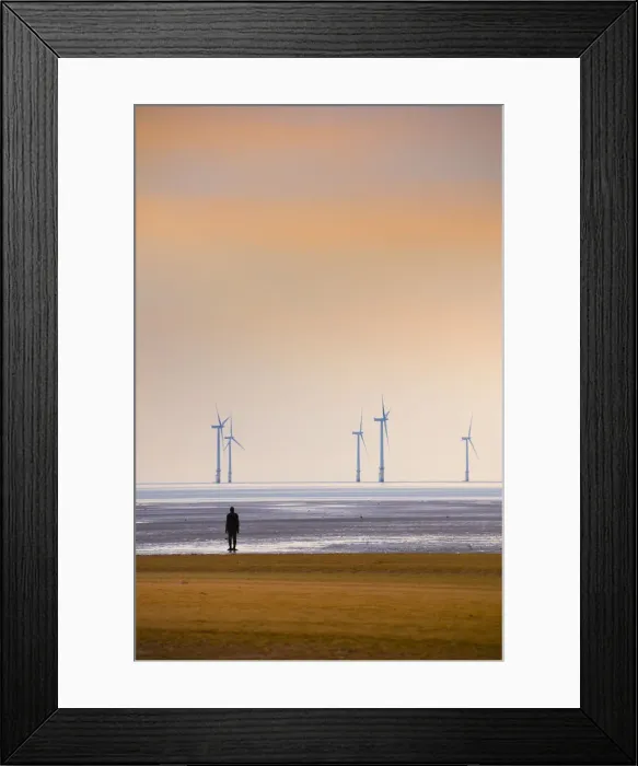 Framed Print : UK, England, Merseyside, Crosby Beach, Anthony Gormleys Another Place Framed Print : UK, England, Merseyside, Crosby Beach, Anthony Gormleys Another Place