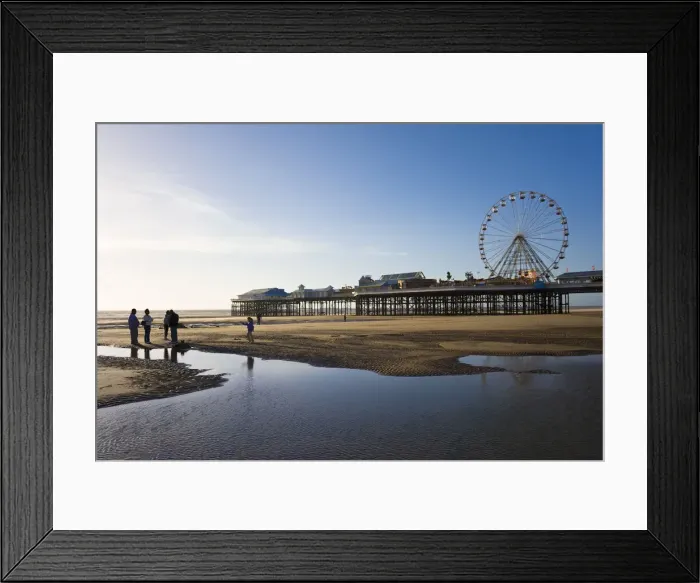 Framed Print : Blackpool pier, Blackpool, Lancashire, England Framed Print : Blackpool pier, Blackpool, Lancashire, England