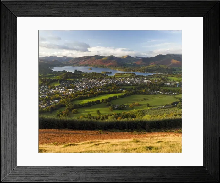 Framed Print : England, Cumbria, Lake District, Keswick & Derwent Water Framed Print : England, Cumbria, Lake District, Keswick & Derwent Water