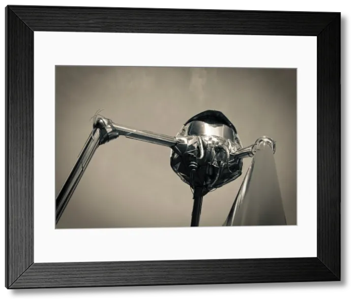 Framed Print : War of the Worlds sculpture, Woking, Surrey, England Framed Print : War of the Worlds sculpture, Woking, Surrey, England