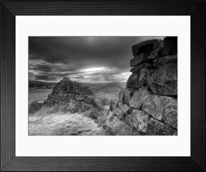Framed Print : UK, Northumberland, Hadrians Wall