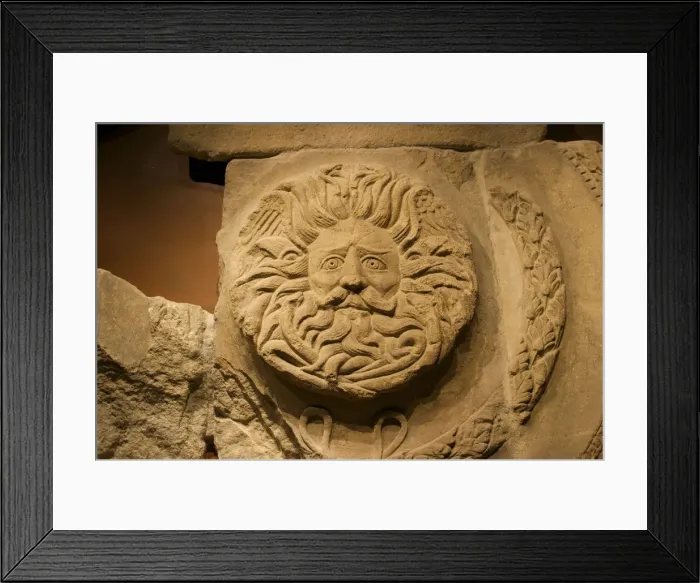 Framed Print : Gorgons Head, Roman Baths, Bath, England, UK Framed Print : Gorgons Head, Roman Baths, Bath, England, UK