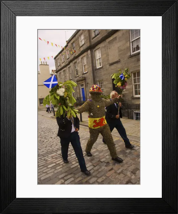 Framed Print : Burry Man, South Queensferry, Edinburgh, Scotland Framed Print : Burry Man, South Queensferry, Edinburgh, Scotland