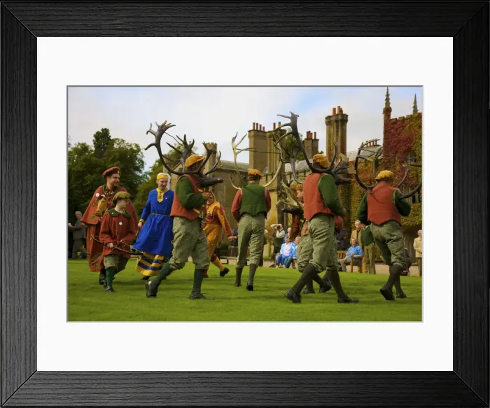 Framed Print : Horn Dance, Abbots Bromley, Staffordshire, England, UK Framed Print : Horn Dance, Abbots Bromley, Staffordshire, England, UK