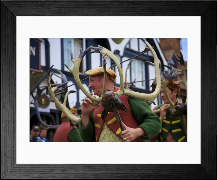 Framed Print : Horn Dance, Abbots Bromley, Staffordshire, England, UK Framed Print : Horn Dance, Abbots Bromley, Staffordshire, England, UK