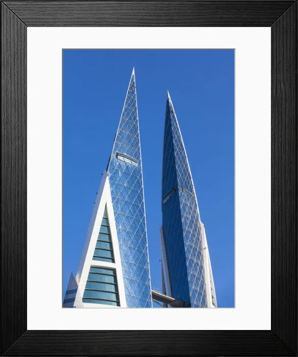 Framed Print : Bahrain, Manama, Bahrain World Trade Center Framed Print : Bahrain, Manama, Bahrain World Trade Center