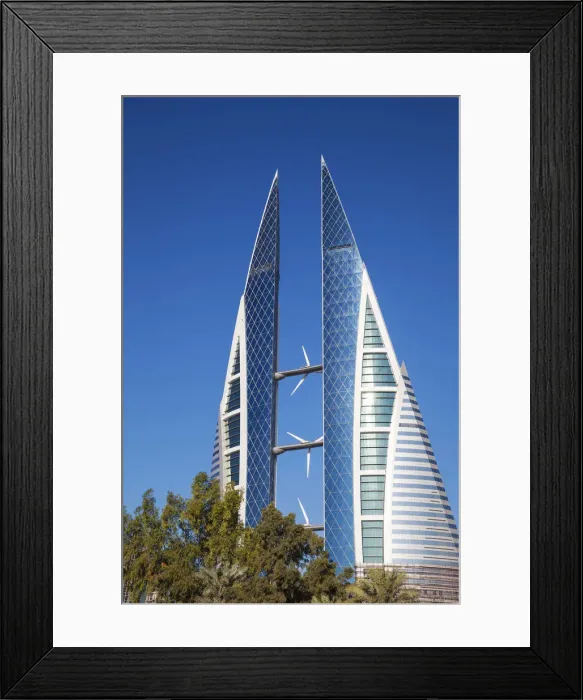 Framed Print : Bahrain, Manama, Bahrain World Trade Center Framed Print : Bahrain, Manama, Bahrain World Trade Center