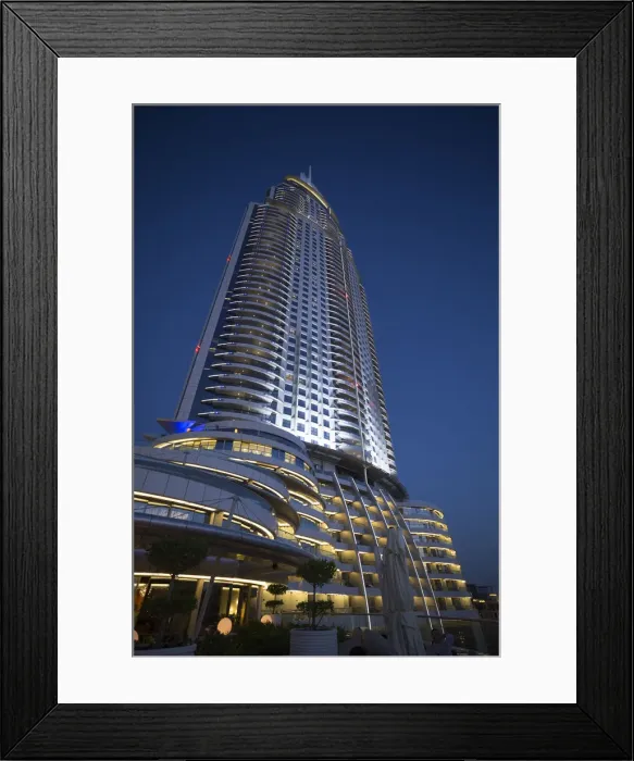 Framed Print : The Address Downtown hotel, Downtown, Dubai, United Arab Emirates Framed Print : The Address Downtown hotel, Downtown, Dubai, United Arab Emirates
