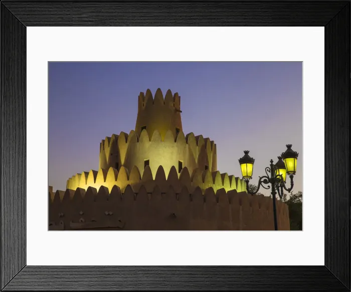 Framed Print : United Arab Emirates, Abu Dhabi, Al Ain, Al Ain Palace Museum, Former home of