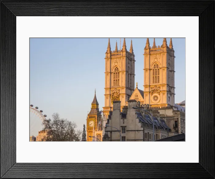 Framed Print : Westminster Abbey & Big Ben, London, England, UK Framed Print : Westminster Abbey & Big Ben, London, England, UK