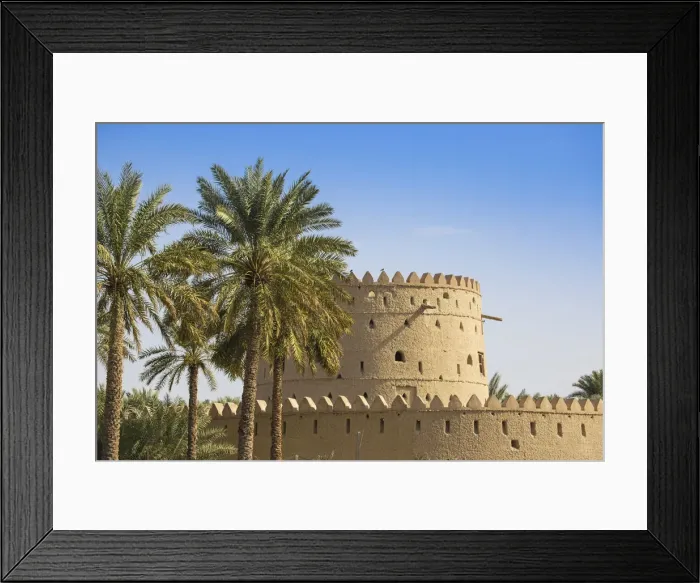 Framed Print : United Arab Emirates, Abu Dhabi, Al Ain, Hili, Hili Fort and watchtower Framed Print : United Arab Emirates, Abu Dhabi, Al Ain, Hili, Hili Fort and watchtower