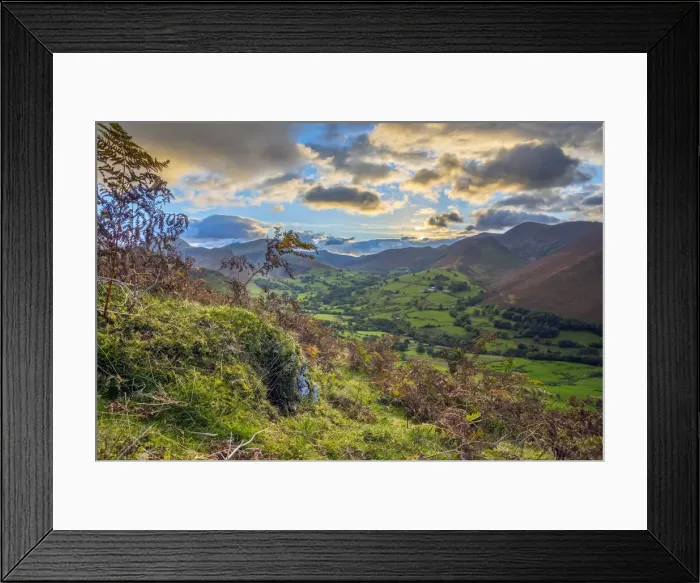 Framed Print : UK, England, Cumbria, Lake District, Newlands Valley Framed Print : UK, England, Cumbria, Lake District, Newlands Valley