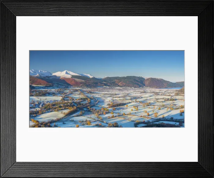 Framed Print : UK, England, Cumbria, Lake District, Keswick, frosty valley floor north of Keswick Framed Print : UK, England, Cumbria, Lake District, Keswick, frosty valley floor north of Keswick