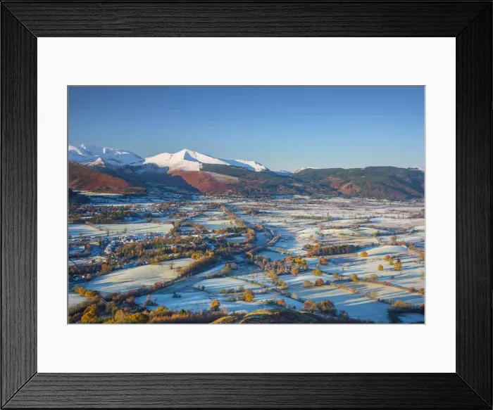 Framed Print : UK, England, Cumbria, Lake District, Keswick, frosty valley floor north of Keswick Framed Print : UK, England, Cumbria, Lake District, Keswick, frosty valley floor north of Keswick