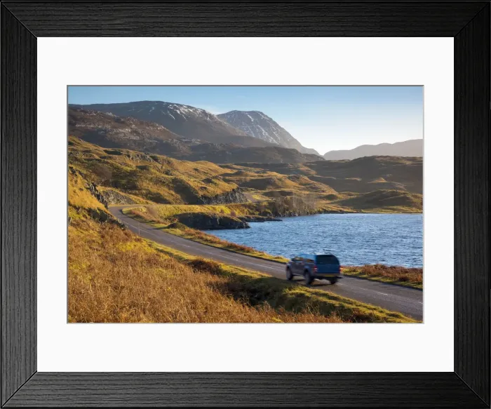 Framed Print : UK, Scotland, Highland, Sutherland, Lochinver, Loch Assynt Framed Print : UK, Scotland, Highland, Sutherland, Lochinver, Loch Assynt