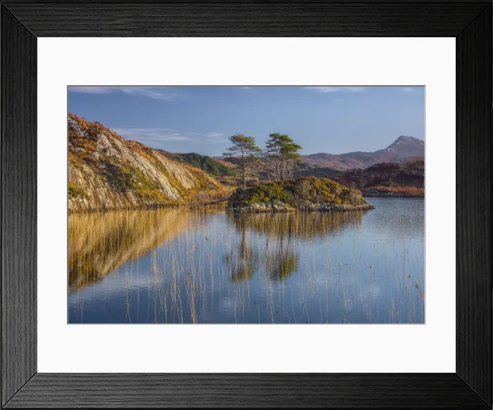 Framed Print : UK, Scotland, Highland, Sutherland, Lochinver, Loch Druim Suardalain, Mount Canisp Framed Print : UK, Scotland, Highland, Sutherland, Lochinver, Loch Druim Suardalain, Mount Canisp