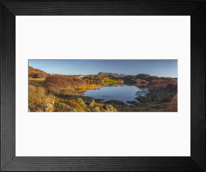 Framed Print : UK, Scotland, Highland, Sutherland, Drumbeg, Loch Drumbeg Framed Print : UK, Scotland, Highland, Sutherland, Drumbeg, Loch Drumbeg