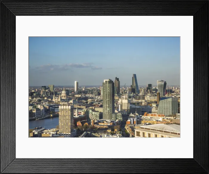 Framed Print : City of London and South Bank, London, England, UK Framed Print : City of London and South Bank, London, England, UK