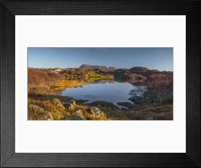 Framed Print : UK, Scotland, Highland, Sutherland, Drumbeg, Loch Drumbeg Framed Print : UK, Scotland, Highland, Sutherland, Drumbeg, Loch Drumbeg