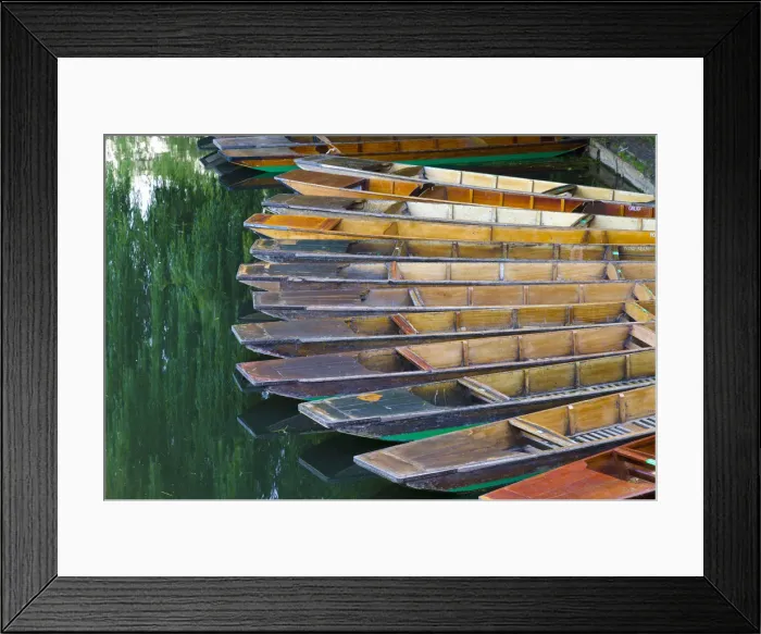 Framed Print : UK, England, Cambridge, River Cam, Punts Framed Print : UK, England, Cambridge, River Cam, Punts