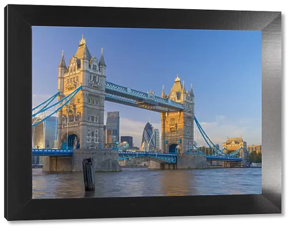 UK, England, London, Tower Bridge over River Thames