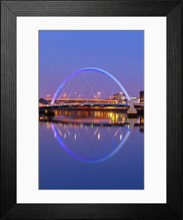 Framed Print : UK, Scotland, Glasgow, River Clyde and the Clyde Arc, nicknamed the Squinty Bridge Framed Print : UK, Scotland, Glasgow, River Clyde and the Clyde Arc, nicknamed the Squinty Bridge