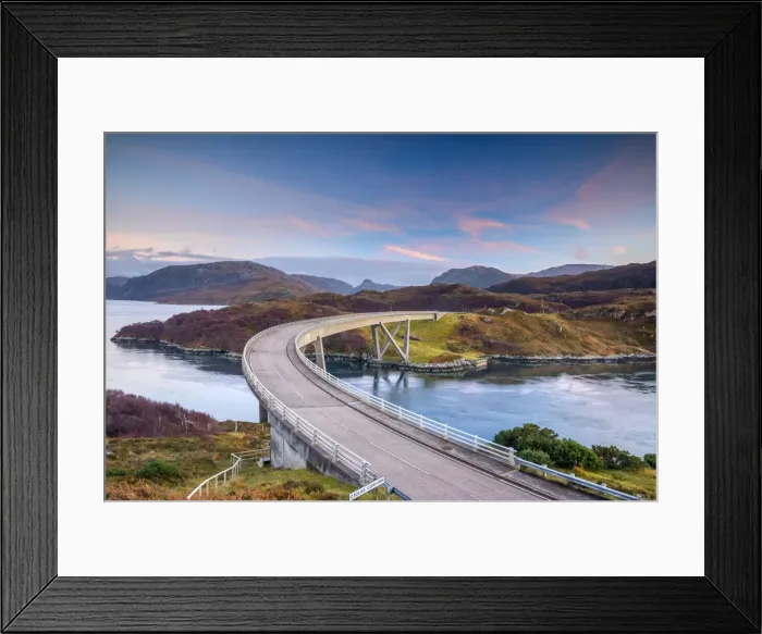 Framed Print : UK, Scotland, Highland, Sutherland, Loch a Chairn Bhain, Kylesku, Kylesku Bridge Framed Print : UK, Scotland, Highland, Sutherland, Loch a Chairn Bhain, Kylesku, Kylesku Bridge