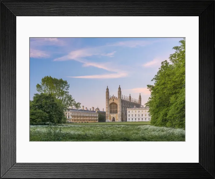 Framed Print : UK, England, Cambridgeshire, Cambridge, The Backs, Kings College, King s