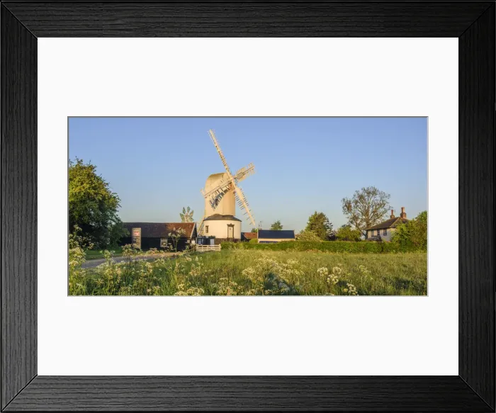 Framed Print : UK, England, Suffolk, Saxtead Green, Saxtead Green Windmill Framed Print : UK, England, Suffolk, Saxtead Green, Saxtead Green Windmill