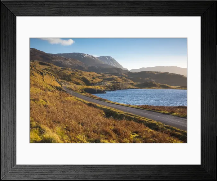 Framed Print : UK, Scotland, Highland, Sutherland, Lochinver, Loch Assynt Framed Print : UK, Scotland, Highland, Sutherland, Lochinver, Loch Assynt