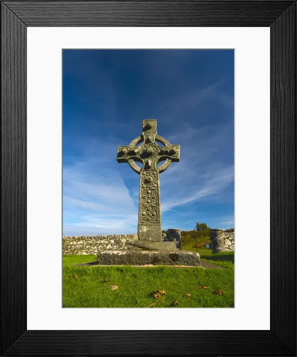 Framed Print : UK, Scotland, Argyll and Bute, Islay, Old Parish Church of Kildalton, The Kidalton Framed Print : UK, Scotland, Argyll and Bute, Islay, Old Parish Church of Kildalton, The Kidalton