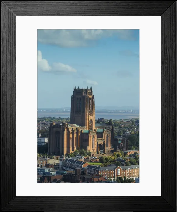 Framed Print : England, Merseyside, Liverpool, View of Liverpool Cathedral built on St James Mount Framed Print : England, Merseyside, Liverpool, View of Liverpool Cathedral built on St James Mount