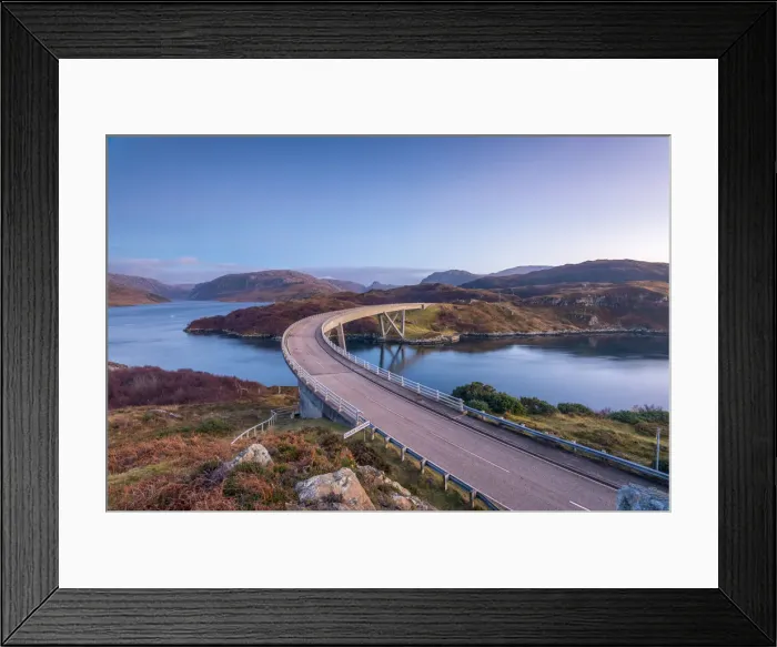 Framed Print : UK, Scotland, Highland, Sutherland, Loch a Chairn Bhain, Kylesku, Kylesku Bridge Framed Print : UK, Scotland, Highland, Sutherland, Loch a Chairn Bhain, Kylesku, Kylesku Bridge