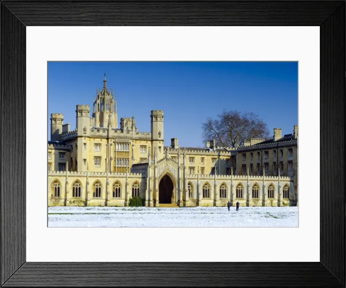Framed Print : UK, England, Cambridge, St. Johns College