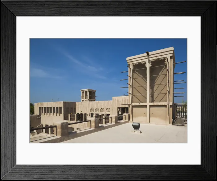 Framed Print : UAE, Dubai, Bur Dubai, Al Fahidi Historic District, traditional Arabic Barjeels Framed Print : UAE, Dubai, Bur Dubai, Al Fahidi Historic District, traditional Arabic Barjeels