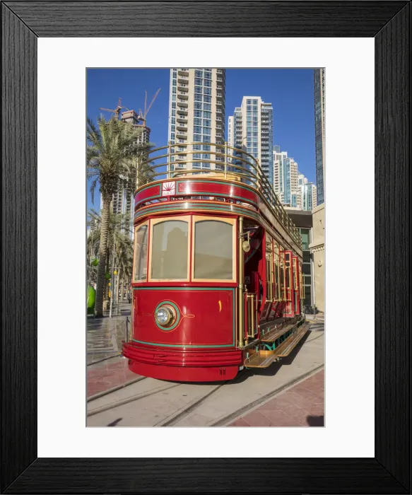 Framed Print : Dubai Tram, Dubai, United Arab Emirates Framed Print : Dubai Tram, Dubai, United Arab Emirates