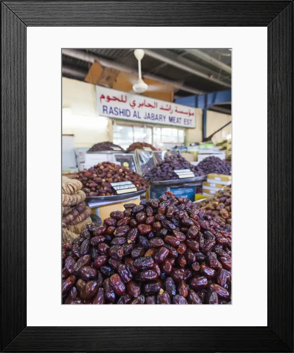 Framed Print : UAE, Dubai, Deira, Dubai Produce Market, dates Framed Print : UAE, Dubai, Deira, Dubai Produce Market, dates
