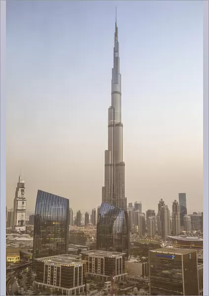 United Arab Emirates, Dubai, View of Burj Khalifa