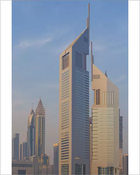 United Arab Emirates, Dubai, Building in Dubai financial area, Emirates Towers