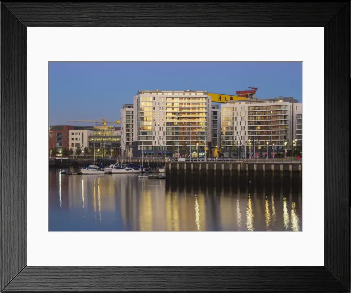 Framed Print : United Kingdom, Northern Ireland, Belfast, Belfast Harbour Marina Framed Print : United Kingdom, Northern Ireland, Belfast, Belfast Harbour Marina