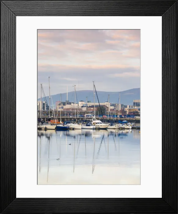 Framed Print : United Kingdom, Northern Ireland, Belfast, Belfast Harbour Marina Framed Print : United Kingdom, Northern Ireland, Belfast, Belfast Harbour Marina