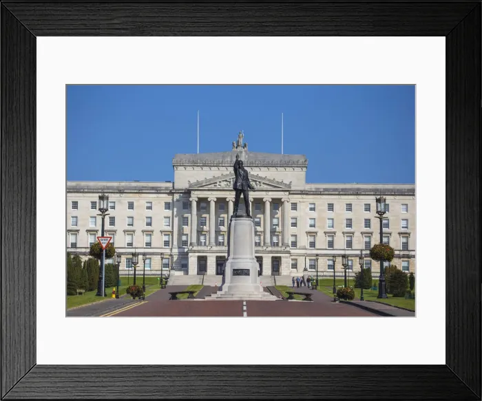 Framed Print : United Kingdom, Northern Ireland, Belfast, Stormont Parliament Buildings home to Framed Print : United Kingdom, Northern Ireland, Belfast, Stormont Parliament Buildings home to