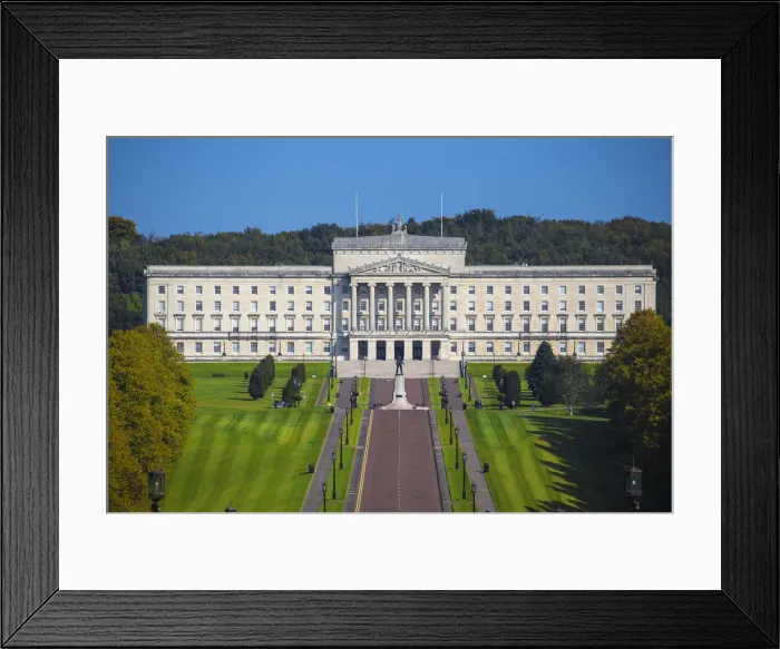 Framed Print : United Kingdom, Northern Ireland, Belfast, Stormont Parliament Buildings home to Framed Print : United Kingdom, Northern Ireland, Belfast, Stormont Parliament Buildings home to