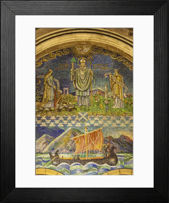 Framed Print : United Kingdom, Northern Ireland, Belfast, Belfasts Cathedral Quarter, Mosaic Framed Print : United Kingdom, Northern Ireland, Belfast, Belfasts Cathedral Quarter, Mosaic