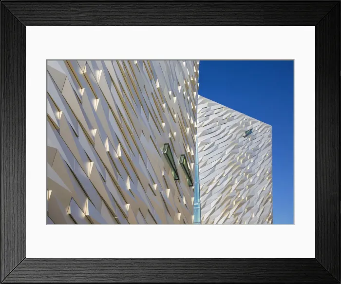Framed Print : United Kingdom, Northern Ireland, Belfast, View of the Titanic Belfast museum Framed Print : United Kingdom, Northern Ireland, Belfast, View of the Titanic Belfast museum
